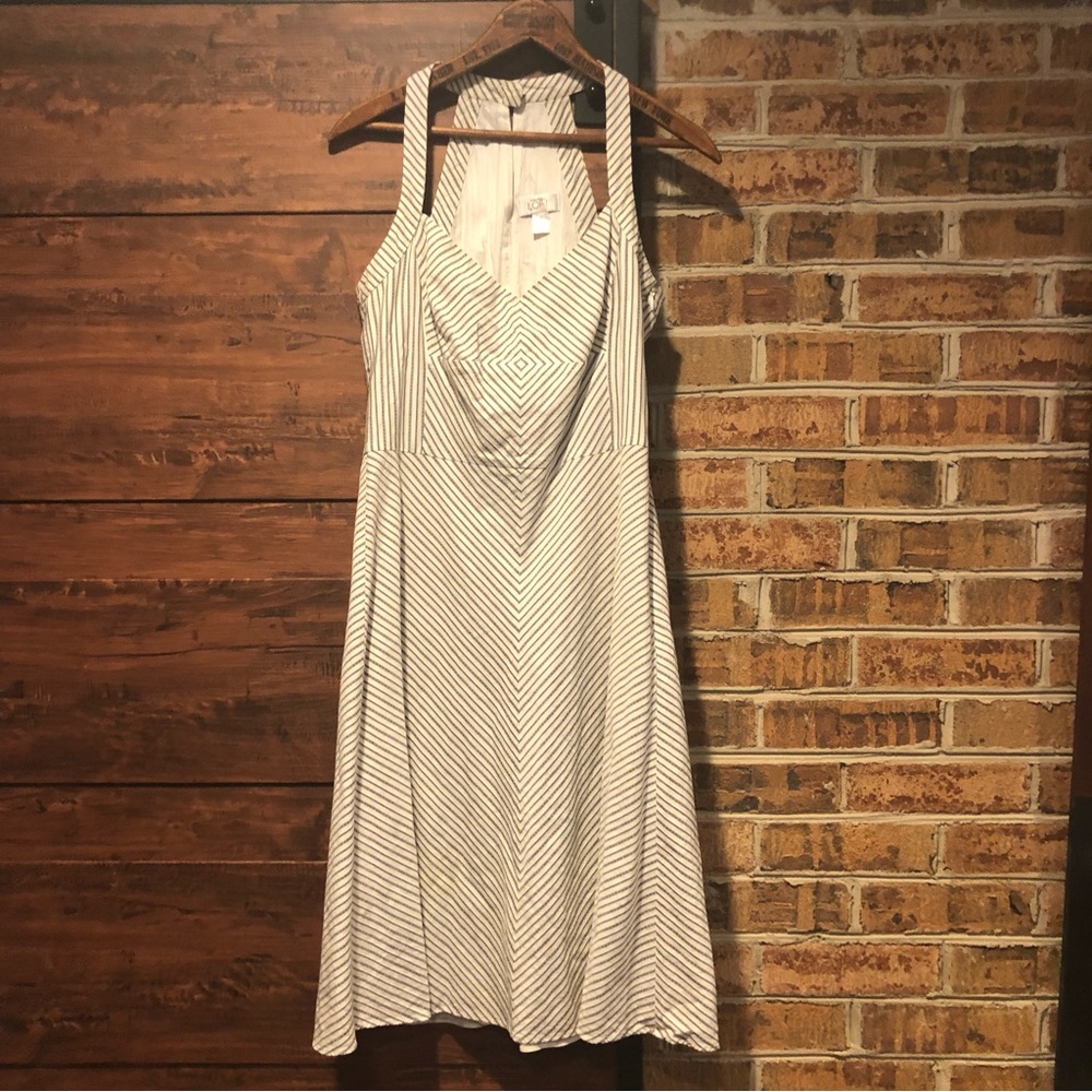 Loft Striped Halter Dress Size 4 (54)